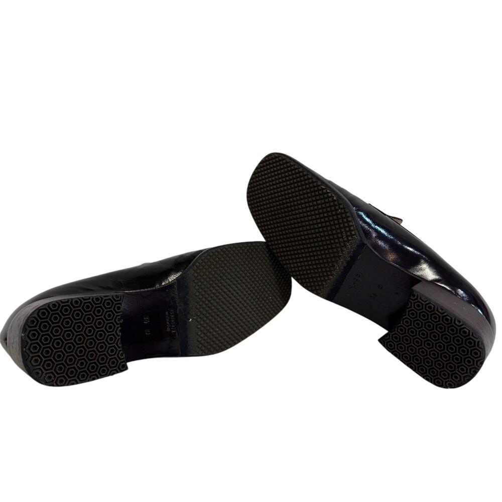 Gucci Με λογότυπο δερμάτινα loafers Καφέ δέρμα Γυναικεία Μεταχειρισμένα