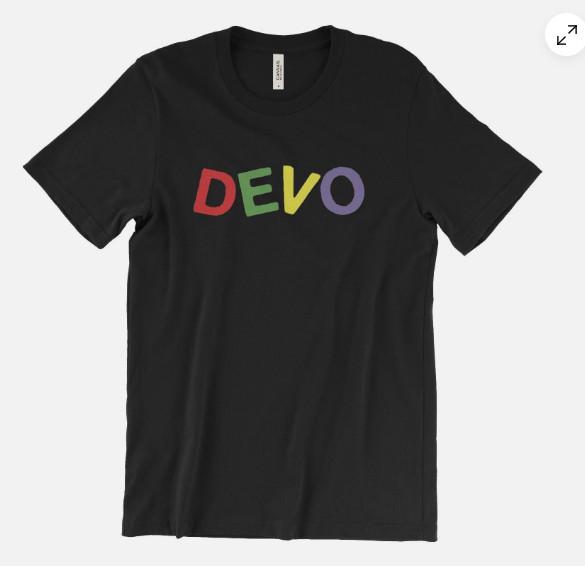 Devo T Shirt - whip it MTV Post Punk rock music band new wave 80 s group dance S