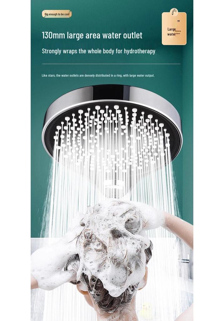 High-Pressure Three-Mode Handheld Shower Head with Large Coverage