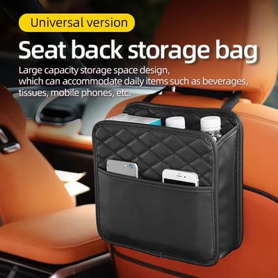 Multifunctional Car Backseat Organizer Car Seat Storage Bag Hanging Seat Back Garbage Bag Suitable for Most Auto Accessories