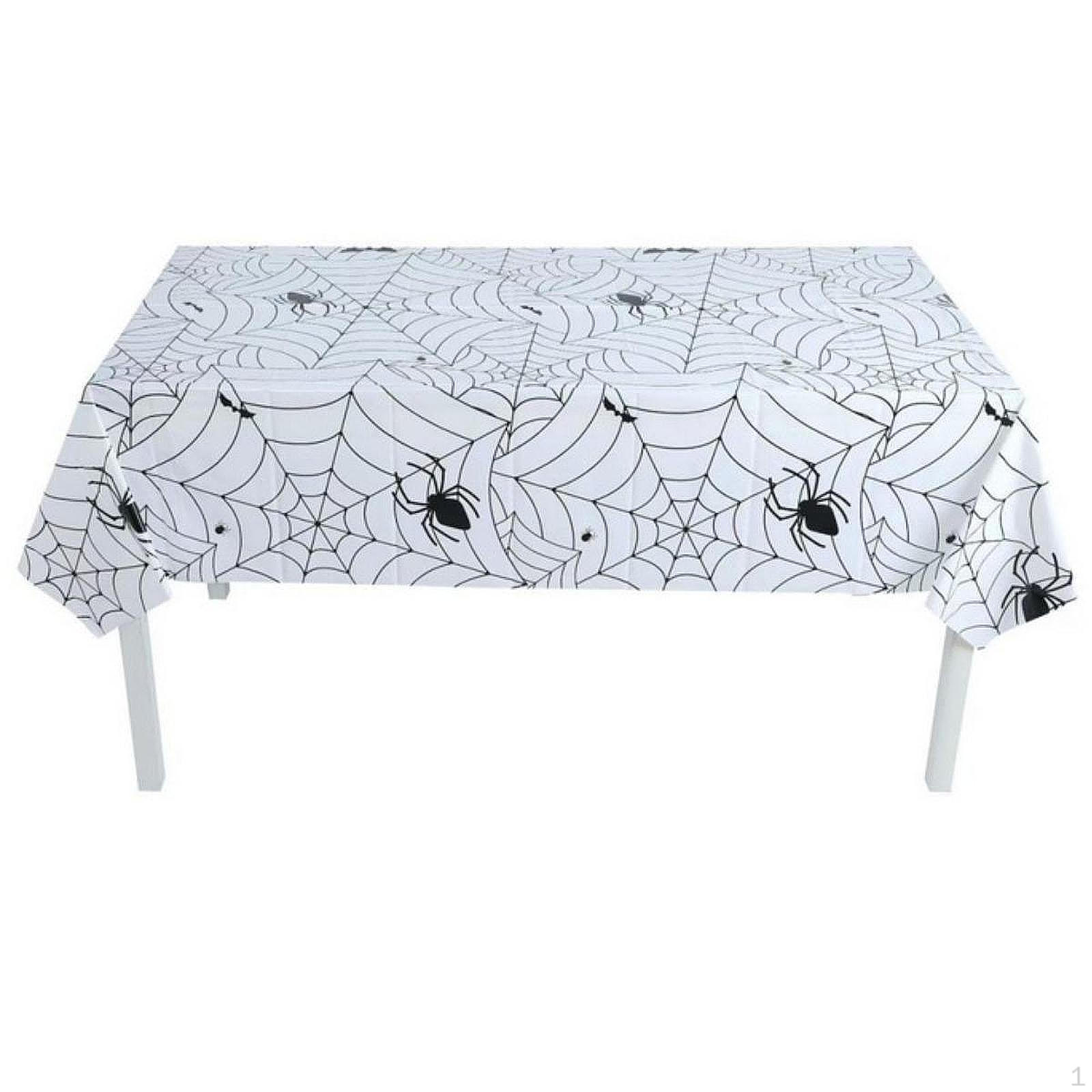

Скатерть на Хэллоуин 54x108 дюймов водонепроницаемая для столовой в помещении белая белый