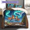 Cartoon Pattern Bedding Quilt Set Quilt Cover Pillowcase Home Decoration Birthday Gift (1 * duvet cover + 2 * pillowcase, without core)