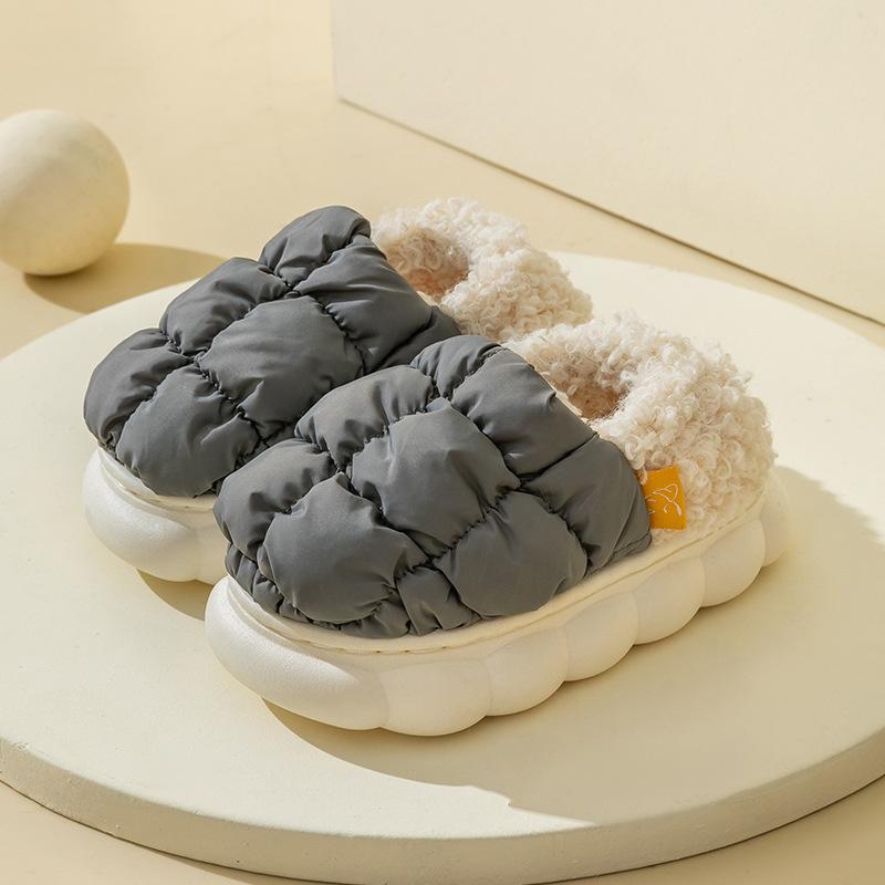 

Зимние теплые детские тапочки из хлопка 220 inner length 21cm серый