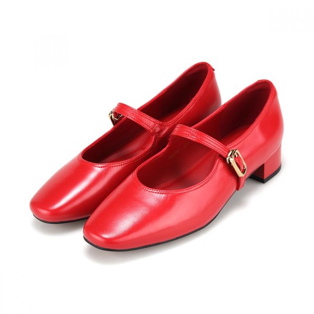 Barbara Leather 3cm Mary Jane Pumps Bbi561re 250mm