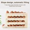 1PC Rolling Egg Dispenser Refrigerator Organizers Containers Storage Box Automatic Sliding Spiral Egg Holder Home Kitchen Gadgets