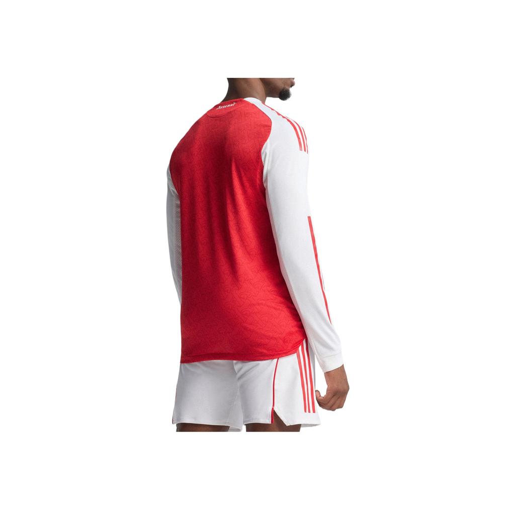Adidas Arsenal Striped Letter Long Sleeve Football Shirt Men Tops Light-Crimson JJ1833