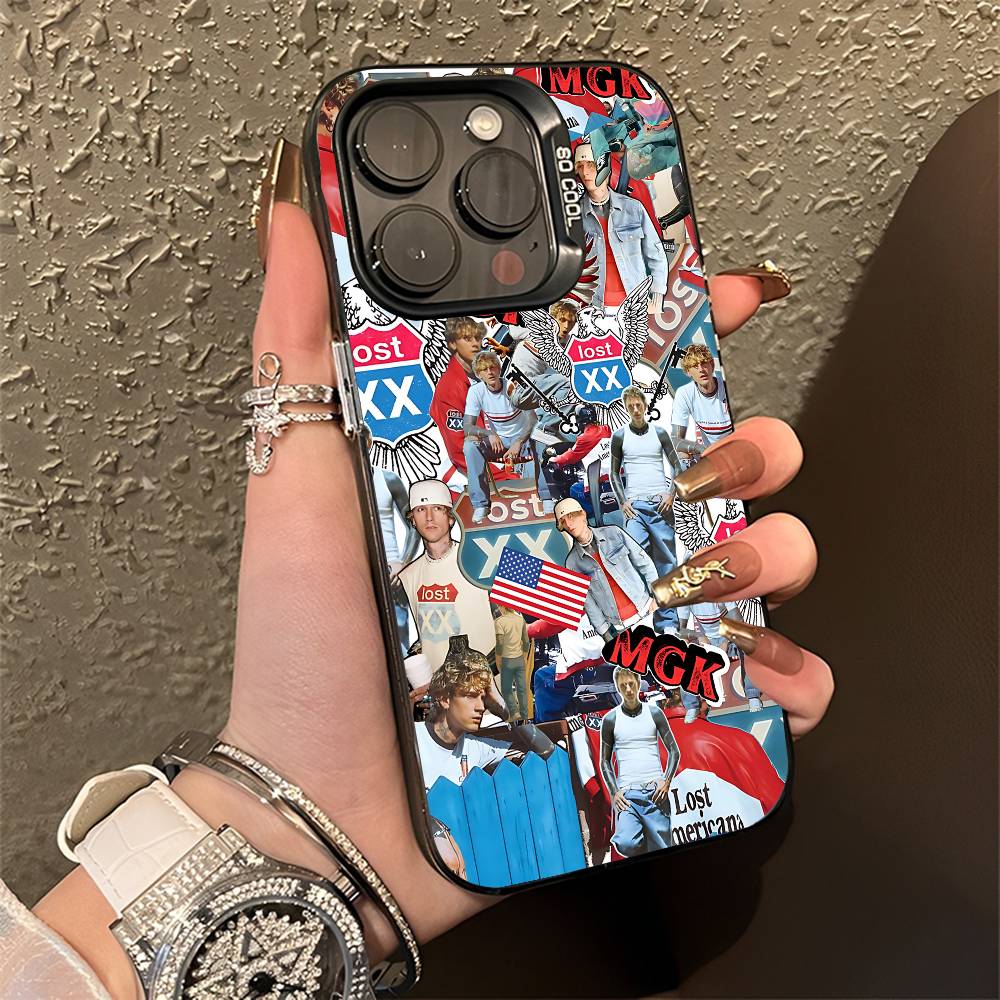 

M-MGK Lost Americana LA Phone Case For iPhone 15,16,12,14,13,17,11,E,Pro,Max,Plus,Air,Mini Black TPU Cover iPhone14Pro