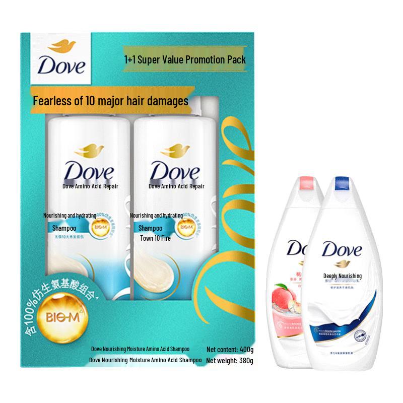 

Dove Nourishing & Hydrating Shampoo & Shower Gel Set