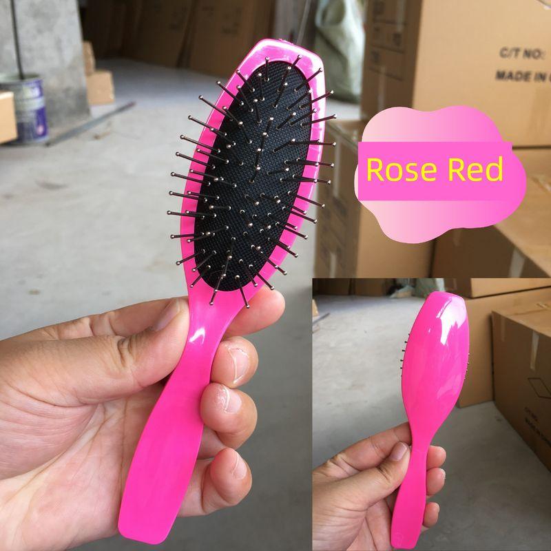 

Фабричная поставка Парик Стальная расческа Расческа для парика Массаж кожи головы Расческа с воздушной подушкой Женская Расческа для завивки длинных волос Пушистая Портативная Расческа с воздушной подушкой Air bag steel comb-Rose Red