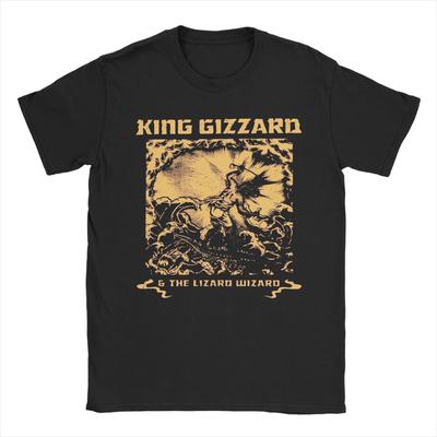 This Is King Gizzard & Lizards Wizard Graphic Printing T Shirt Men Women  100% Cotton  Tee Shirt Clothing