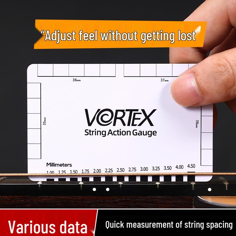 

VORTEX Линейка и штангенциркуль для измерения высоты струн гитары для бас-, классической и электрогитар