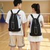 Schoolbag Bundle Mouth Bag Drawstring Contrast Color Backpack Unisex Outdoor Sports Large Capacity Double Backpack Mountaineering Travel Backpack
