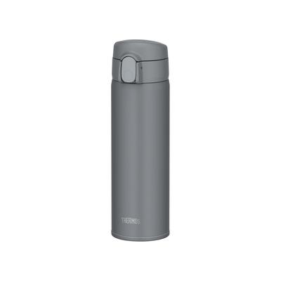 Garrafa Térmica Isolada a Vácuo com Canudo Escuro Mantém Bebidas Geladas DGY, 510ml, Cinza, Apenas, FKA-500