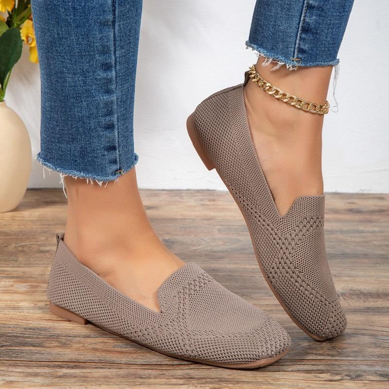 Spring large size flat single shoes women's one-pedal casual shoes supply
