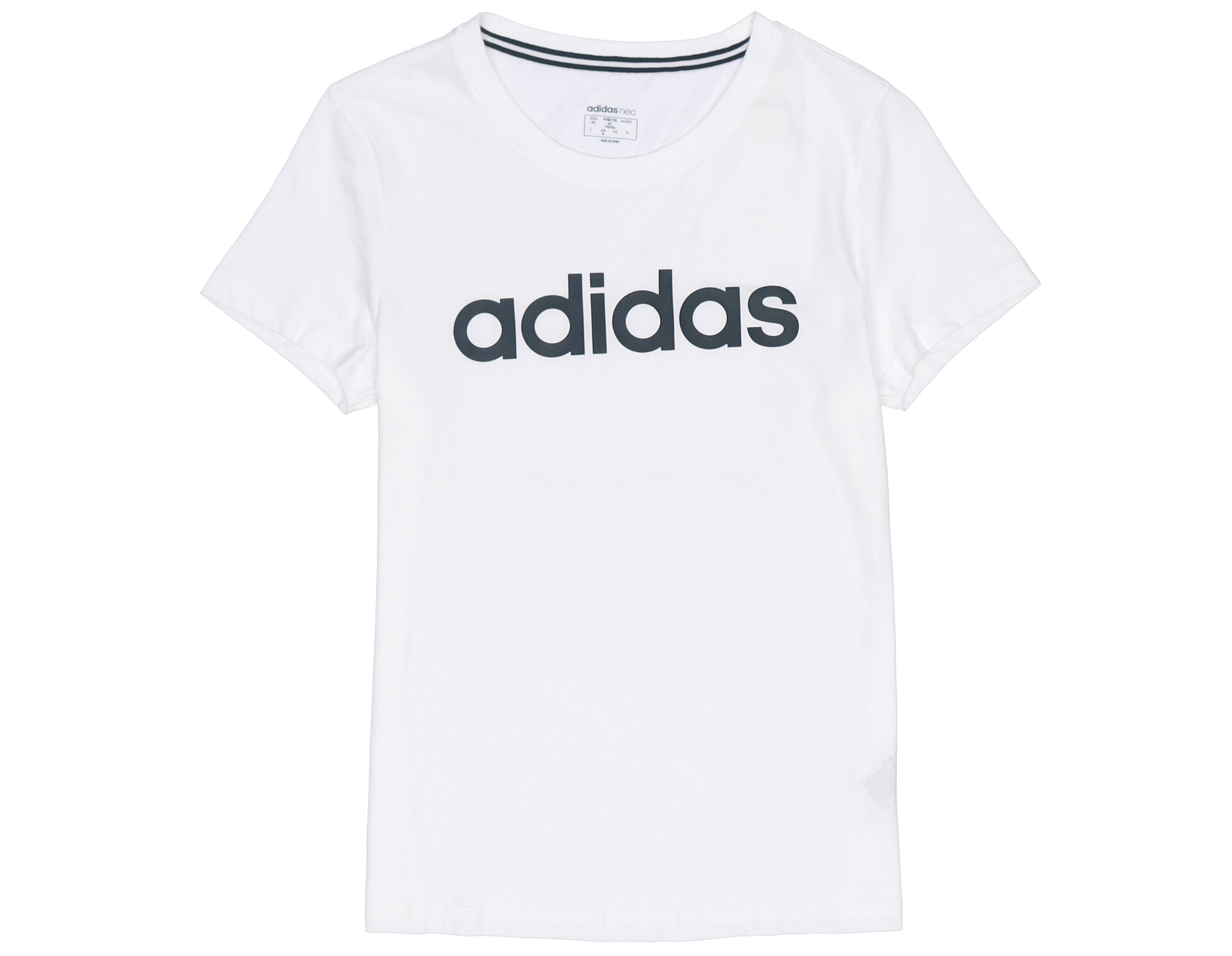 Adidas Neo Set in Sleeve T Shirt Women s White FP7873 S