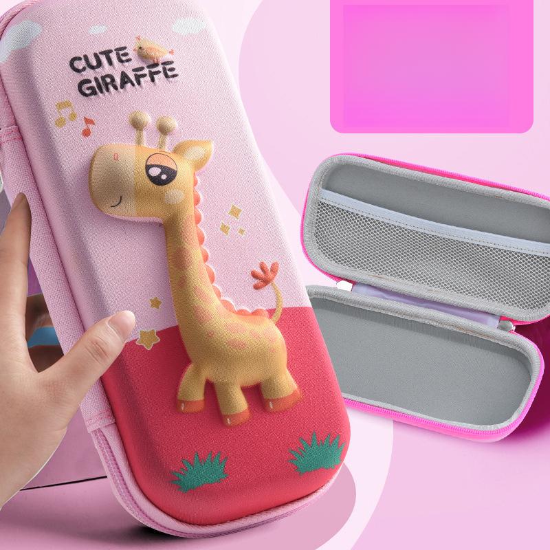 EVA Pencil Case Stationery Box Pencil Box Gift 3D Cartoon Elementary School Students Children Training Tutoring