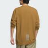 Adidas FW24 M Trans Tee Waffle Sports Casual Long Sleeve T-Shirt Men Tops Desert-Brown JX1786