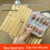 Transparent Wearable Nail Glue Strip Holder with Easy-Peel Tabs for Nail Art Display & Fixing Tape