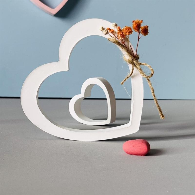 Romance Heart Shaped Silicone Mould for Wedding Valentines Candle Making and Craft Supplies