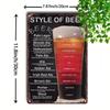 Vintage Drinks Wall Poster Metal Tin Sign 20x30cm
