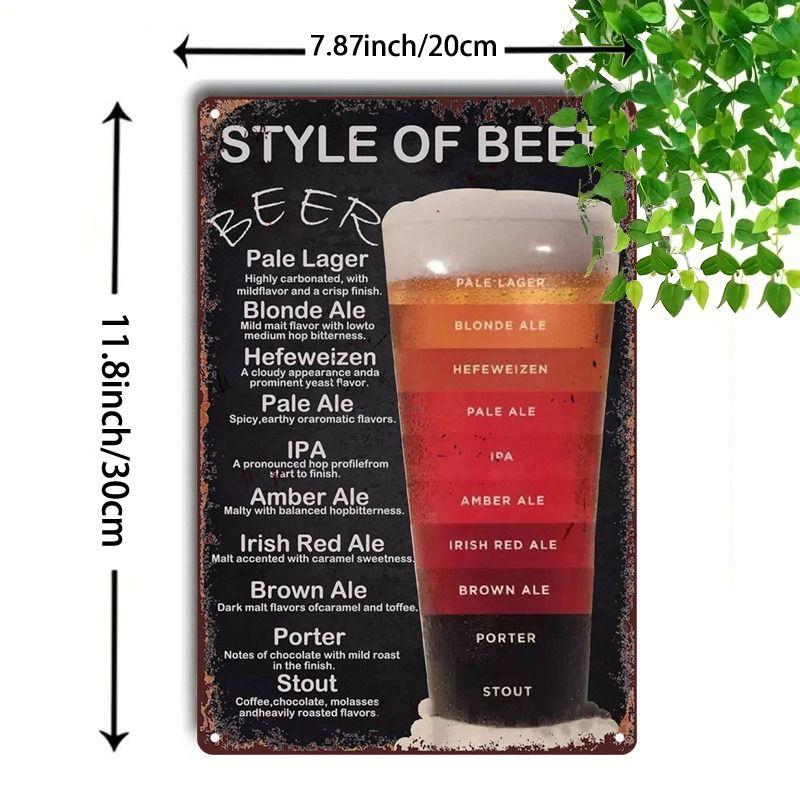 Vintage Drinks Wall Poster Metal Tin Sign 20x30cm