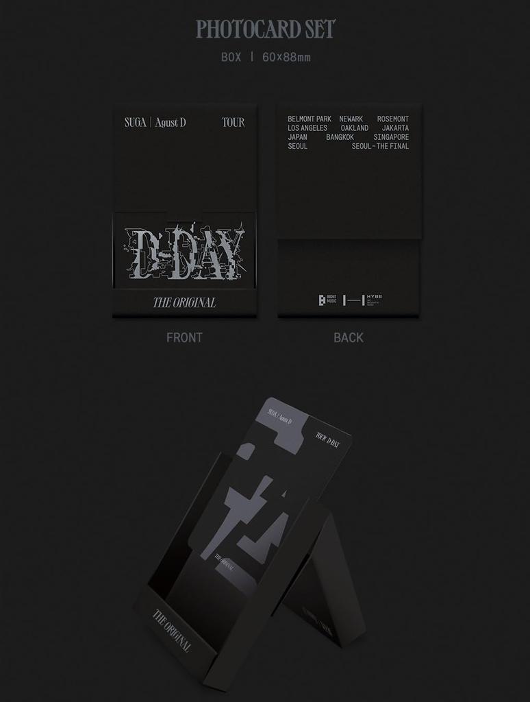 SUGA Agust D TOUR The Original 'D-DAY' (Korean Edition)