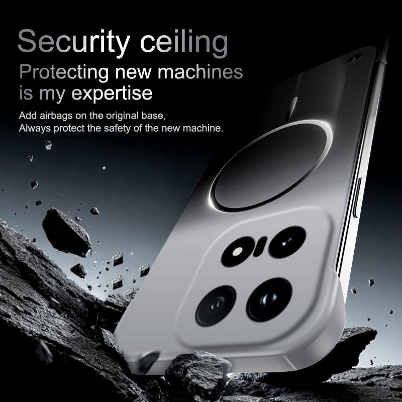 Frameless Matte Metallic Paint For Magsafe Phone Case For VIVO X300 Pro IQOO 15 Neo 11 Wireless Charge Gradient Magnetic Cover