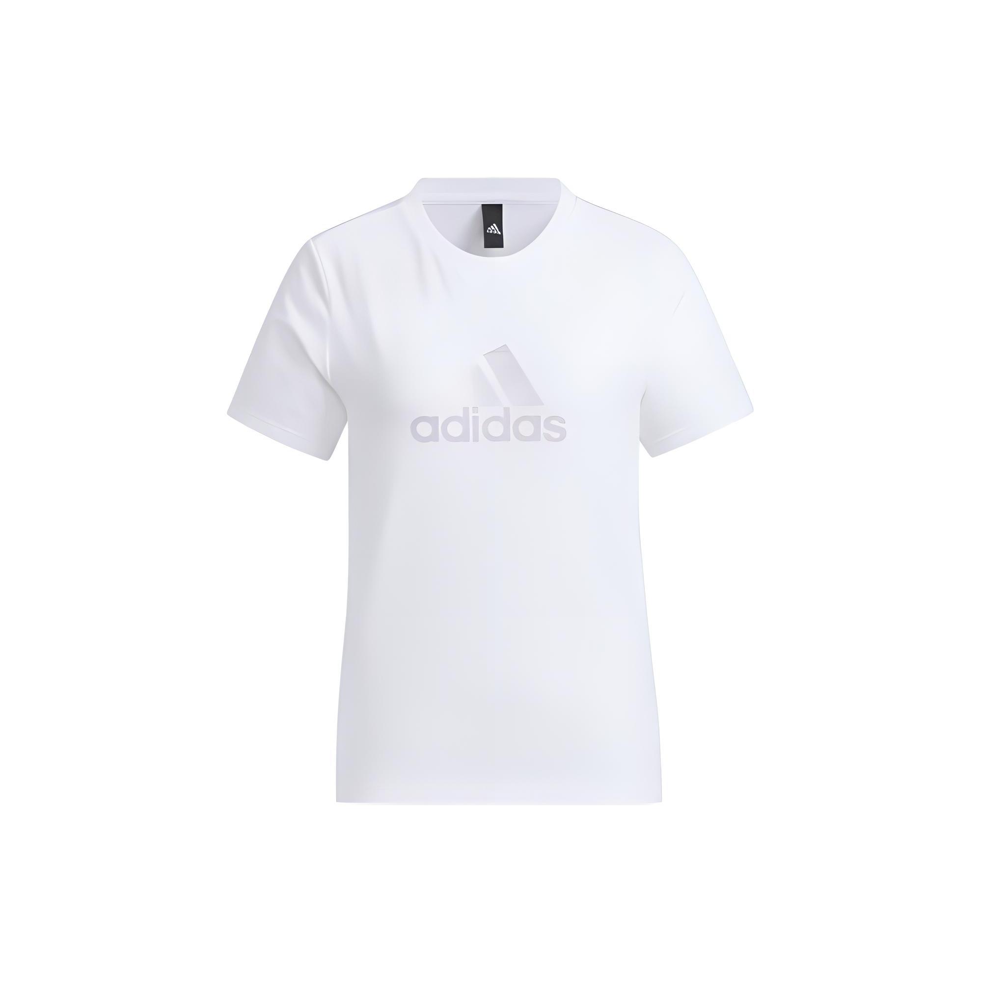 

New Adidas Set in Sleeve T Shirt Women s White IZ3147 S