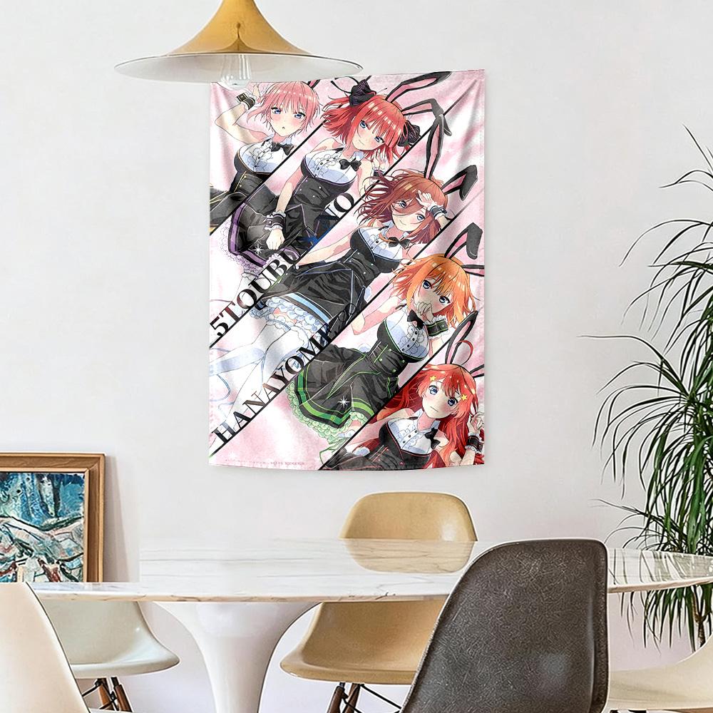 Quintessential Quintuplets1 Wall Decor Tapestry Art For Pet Memorial Birthdaywedding Party Backdrop Family Gift