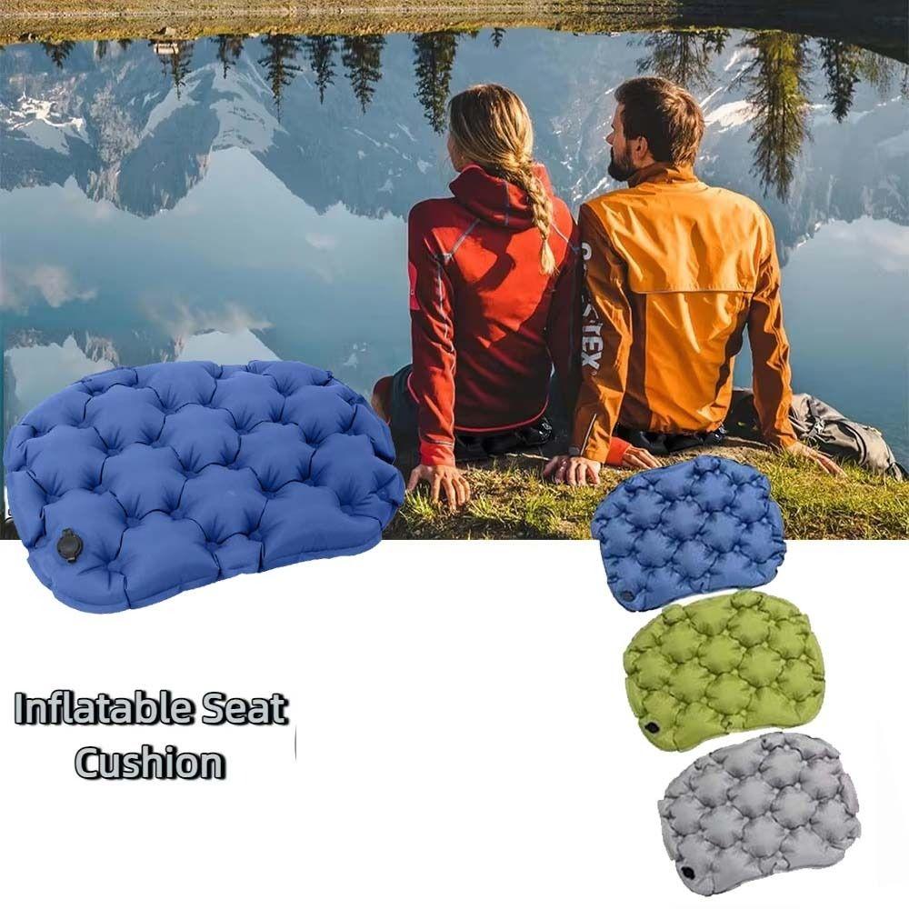 Wasserdichtes aufblasbares Sitzkissen Feuchtigkeitsbeständiges Campingstuhlpolster Reise Stuhlpolster Camping