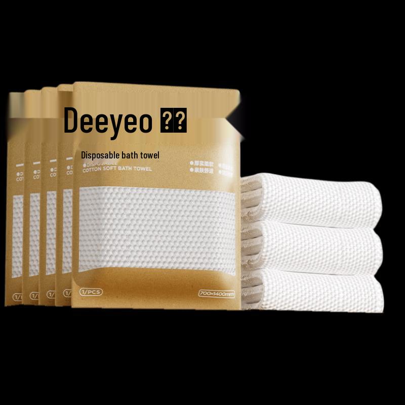 

DeYou Thickened Disposable Travel Bath Towels, 10-Count