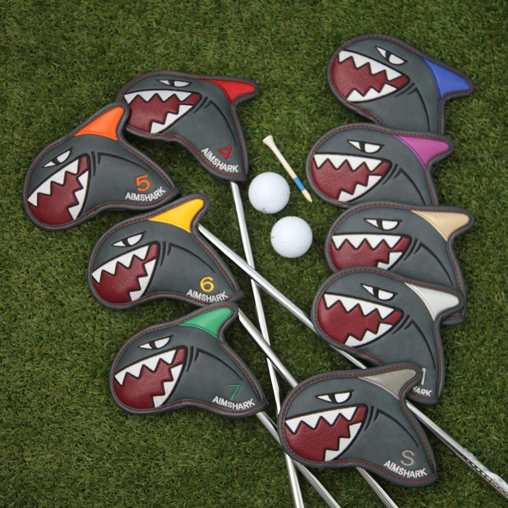 AIMSHARK Golf Iron Covers (9-Piece Set)