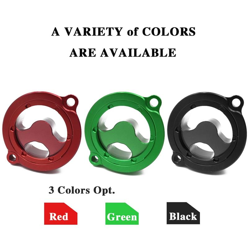 For Kawasaki KLR650 KLR 650 1987- Motorcycle Oil Filter Cover Cap CNC Aluminum Motorcycle Spare Parts Accessories Black-M53K