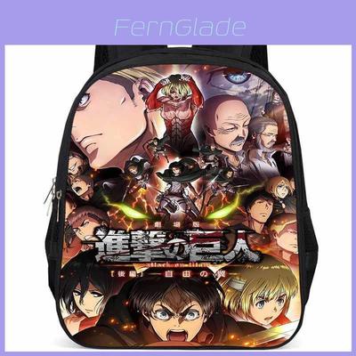 Attack On Titan 15 Inch Large Capacity Lightweight Oxford Cloth School Backpack
