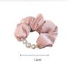 Elegant Pearl Large Intestine Scrunchies Stain Hairband Women Girl Sweet Hair Ornament Ponytail Holder Hair Tie Hair Accessories