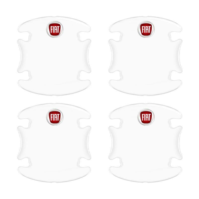 4PC Car Door Anti-collision Protector Bumper Strip Transparent Sticker for Fiat Abbas 500 500L 500X 124 Aegea MobiPanda Tipo Sedici Centoventi Fiorino