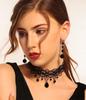 Gothic Lace Choker Neck Embroidery Black Gothic Necklace Ch11