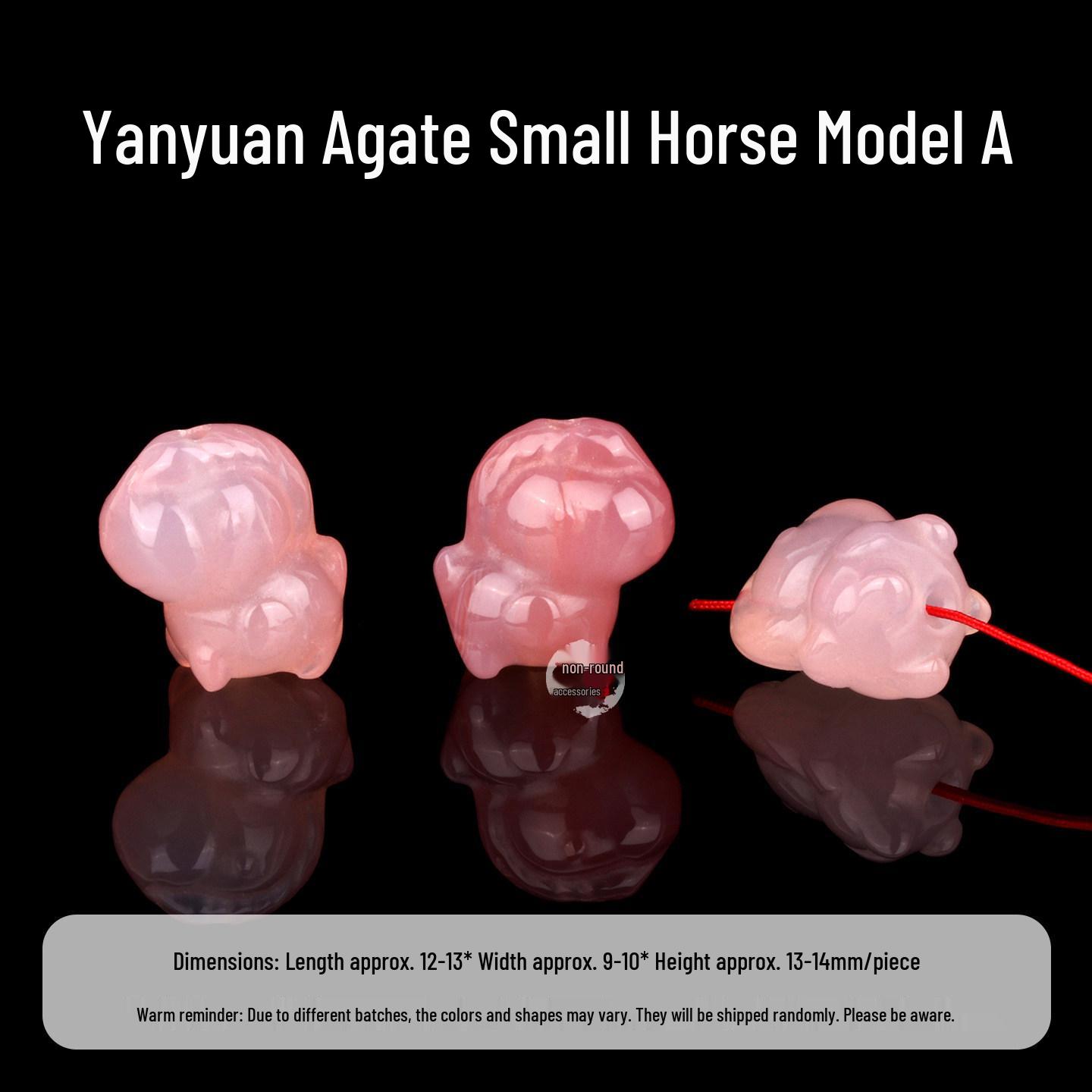 Natural Agate Horse Wealth Bracelet Necklace Jade Beads DIY Kit