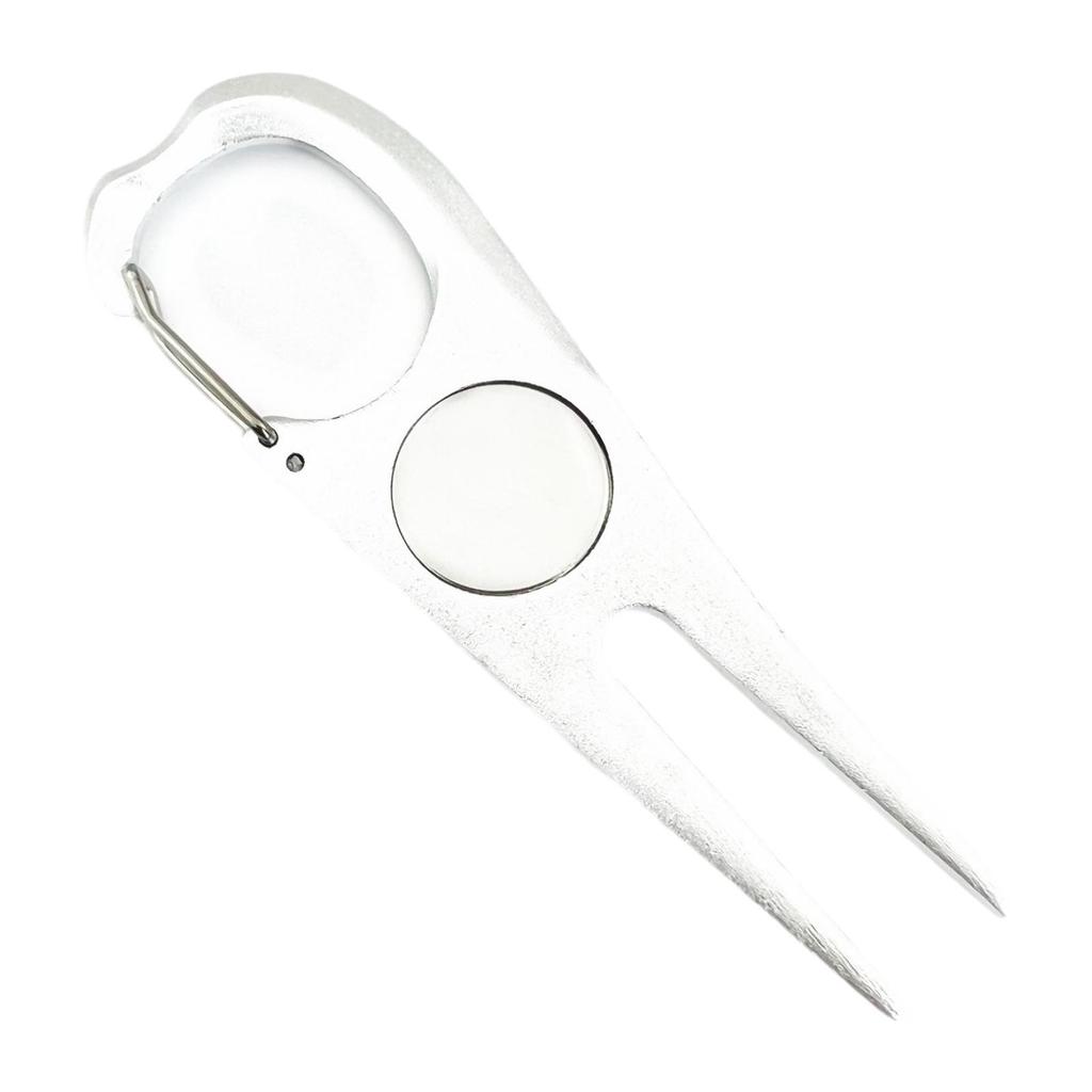 Golf Divot Tool Sturdy Stainless Steel Premium Putting Alignment Stadium Supplies Groove Cleaner Portable Pitch Mark Repair Fork