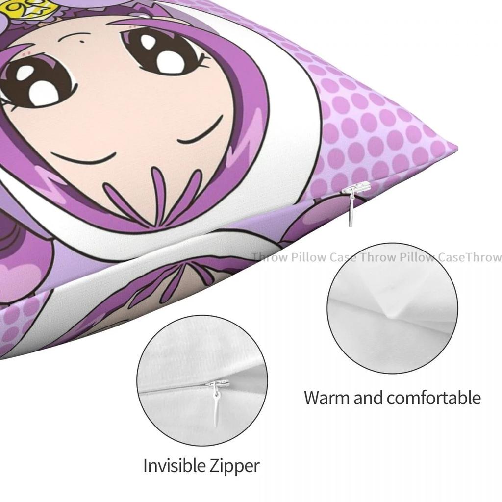 Ellie Polyester Cushion Cover Magical DoReMi Anime Sofa Office Decorative Reusable Hug Pillowcase