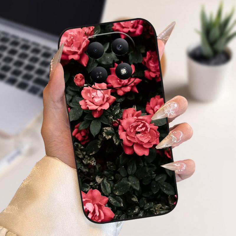 For Redmi Note15 15Pro Case Flowers Lion Camera Protection TPU Silicone Soft Cover For Xiaomi Redmi Note 15 Pro 4G 5G Fundas