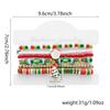 Colorful Beaded Christmas Bracelet Set For Women Men Santa Claus Snowman Snowflake Pendant Bangles New Year Party Jewelry