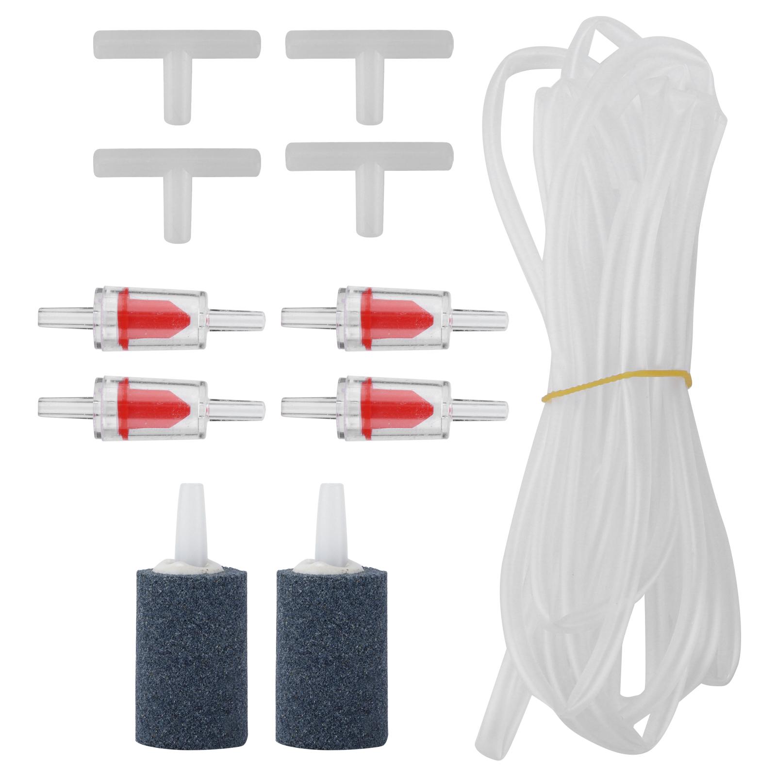 

Аксессуары для аквариумных воздушных насосов, комплект фитингов для воздушного насоса с обратными клапанами, воздушные камни, водопроводная труба