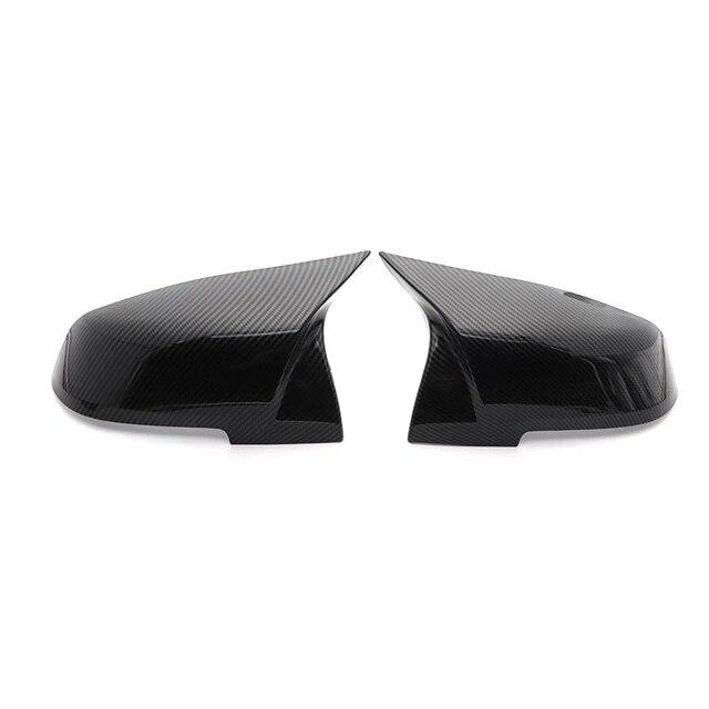 For BMW 1 2 3 4 X Series Rear View Side Mirror Cover F20 F21 F22 F23 F30 F32 F36 X1 E84 F87 M2 Carbon Fiber Pattern Accessories