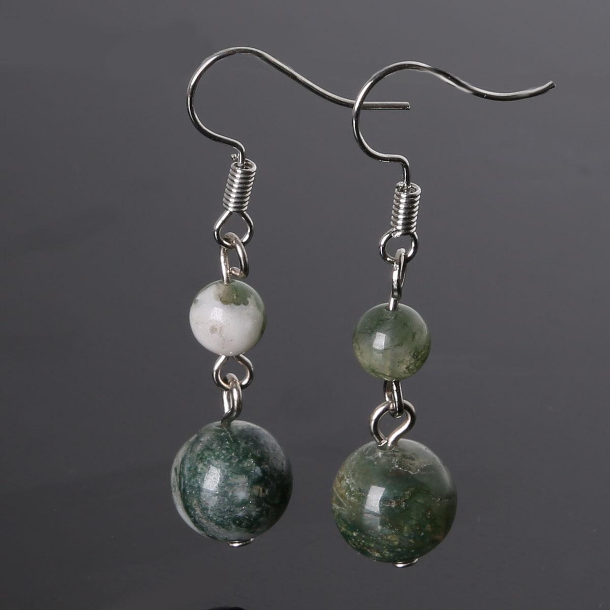 

Каменные бусины Агатовые серьги для женщин и девочек Ювелирные изделия Аксессуары