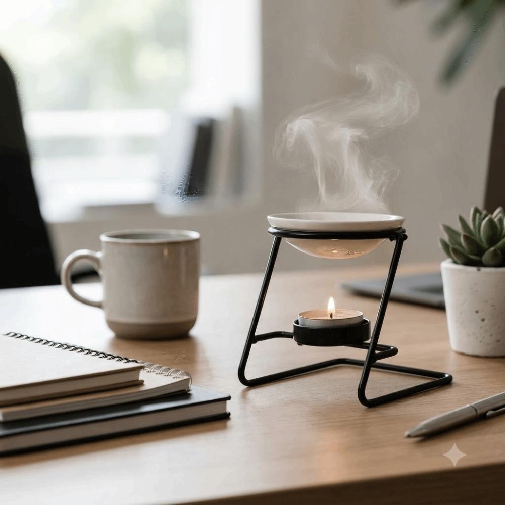Ceramic Bowl Wax Melt Burner Hollow Out Essential Oil Burner Tealight Stand Candlestick  Bathroom