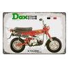 Dax St50 Vintage Motorcykel Metallaffisch 20x30cm Dekorativ Tenn Signaluminium