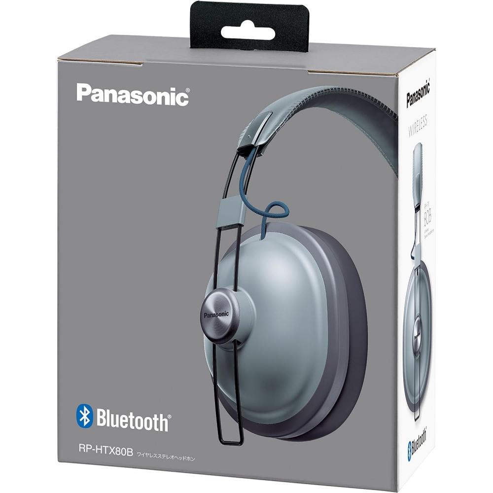 Panasonic Bezprzewodowe słuchawki stereo Hones Rp Htx80b H Cool Grey