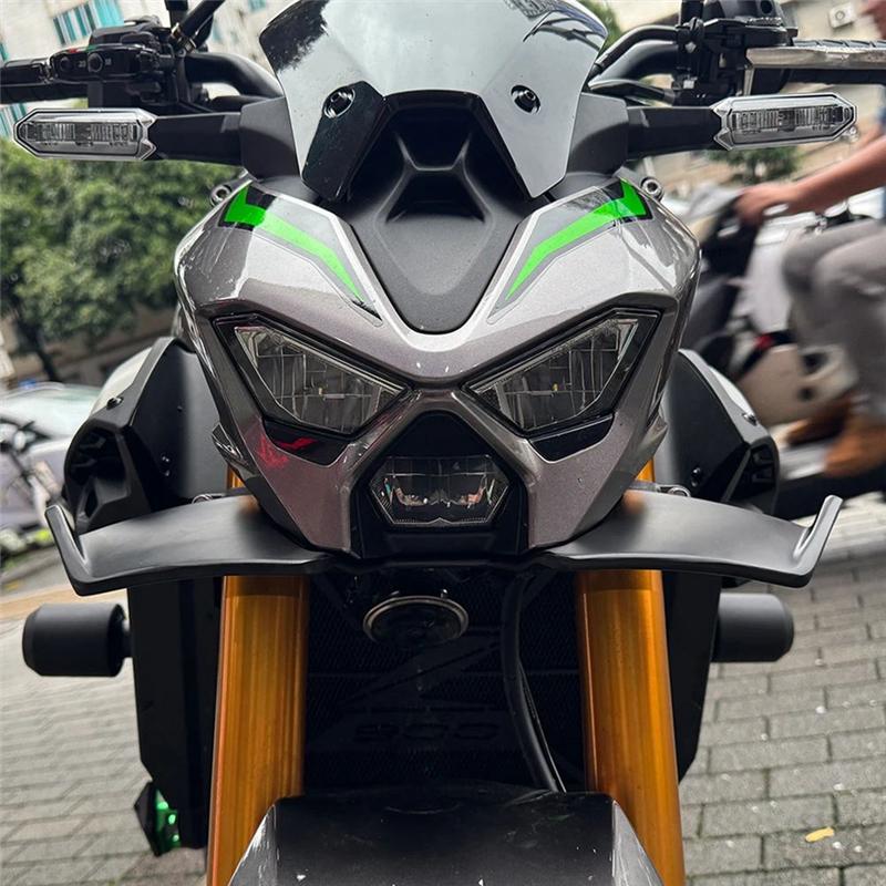 NEW-Motorcycle Wind Wing Cover Cone Front Lip Spoiler Aerodynamic Fairing Winglets For KAWASAKI Z900 Z900SE 2025