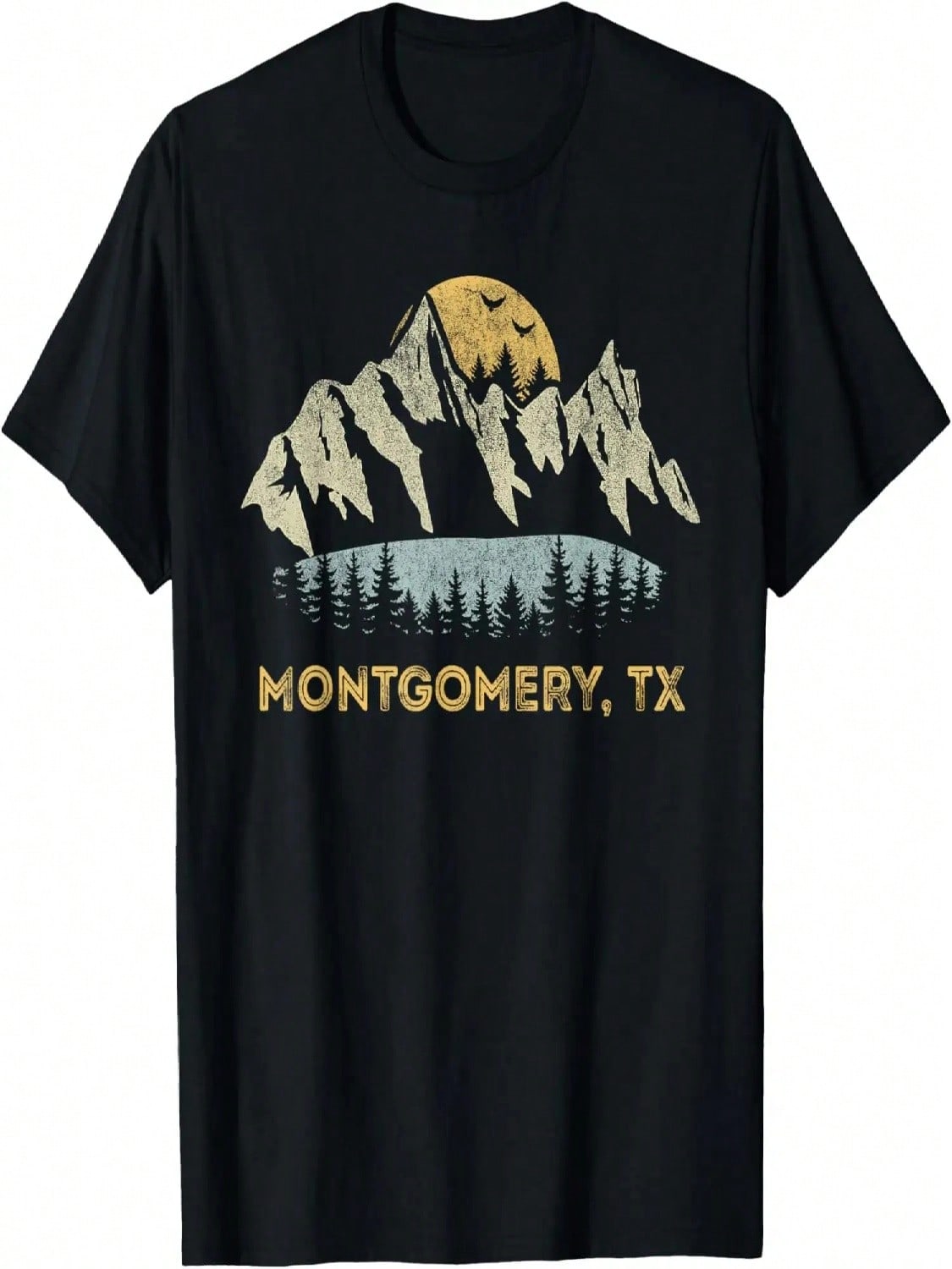 Montgomery Texas Mountain Sunset Sunrise TX T-Shirt S разноцветный